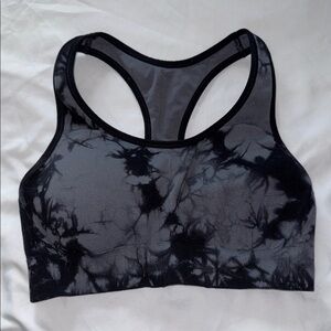Champion Black & Grey Tie-Dye Sports Bra Size M